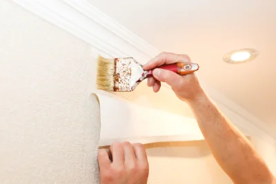 Pose de papier peint à Pys — revêtements muraux et toiles de verre
